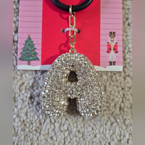 Piper K Initial A Bubble Bagcharm/keychain. - Picture 2 of 3